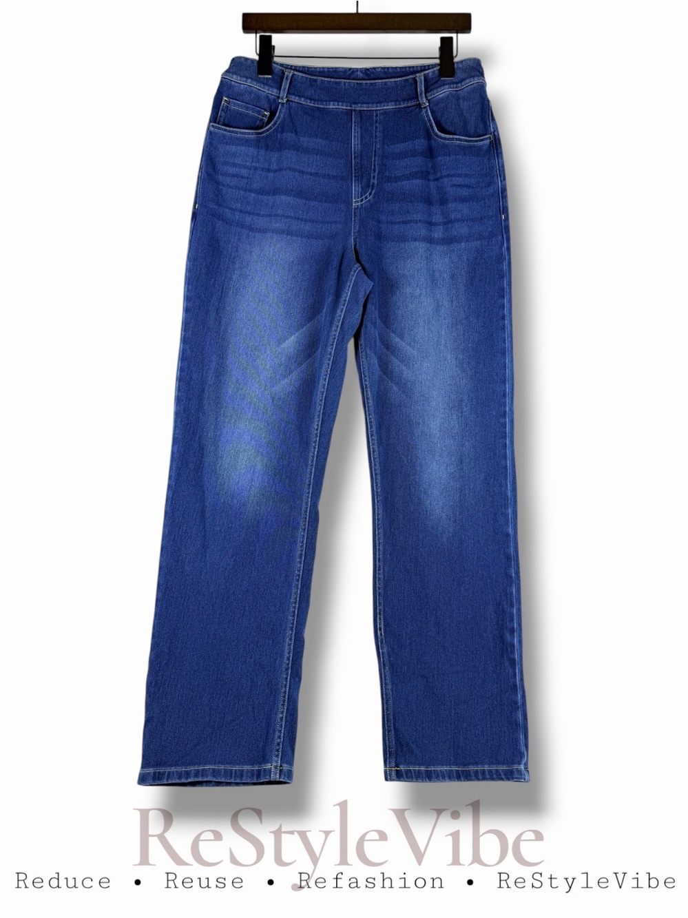 HALARA Women’s Size L Denim Jeans Pull On Stretch Style High Rise Fit Boot Style